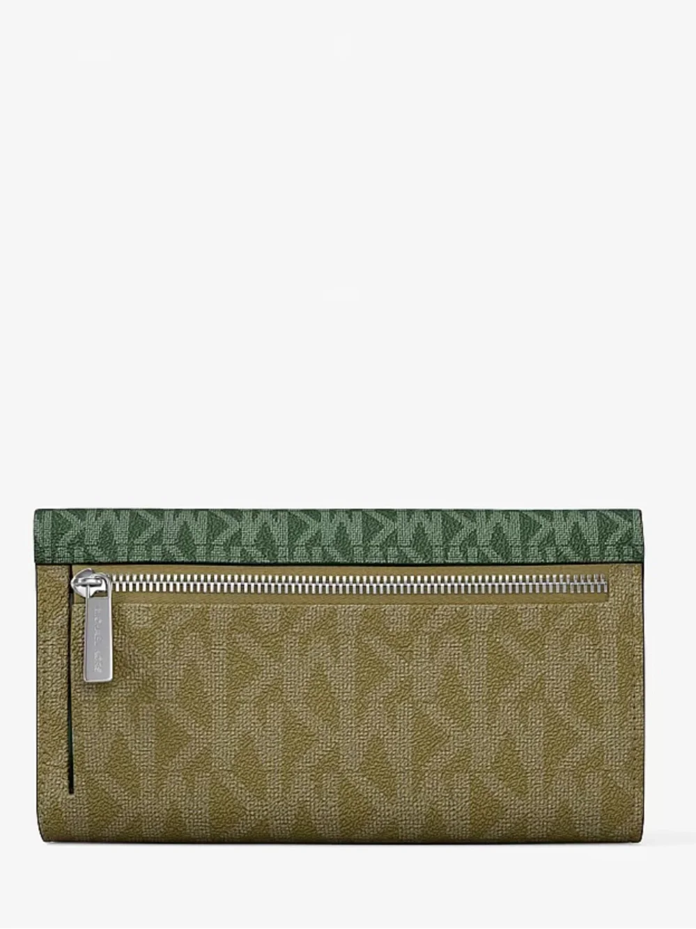 Michael Kors Jet Set Travel Signature Logo Tri-Fold Wallet